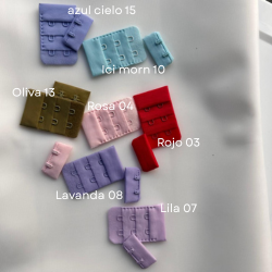 Broche y cierre Hook & Eye de 38mm y 32mm para sostenes y lencería
