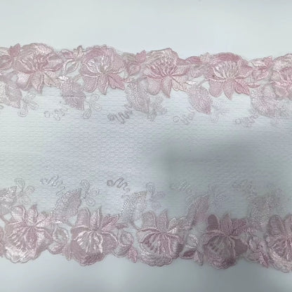 Encaje floral de lujo premium 28cm de ancho para lencería exclusiva
