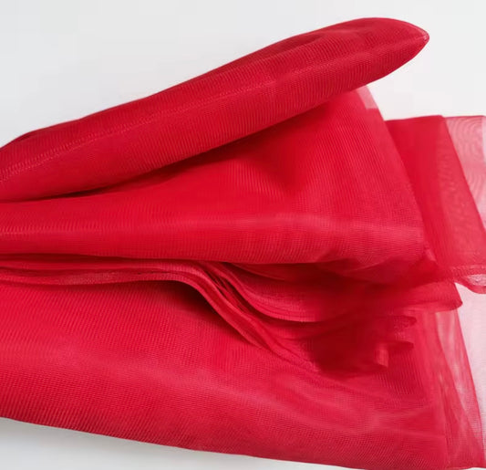 Tul estabilizador sin elasticidad para corset y lencería
rojo