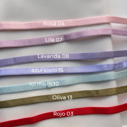 Tirante satinado de 12mm para lencería, sostenes y ropa interior
