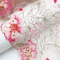 Encaje de tul bordado floral 21 cm